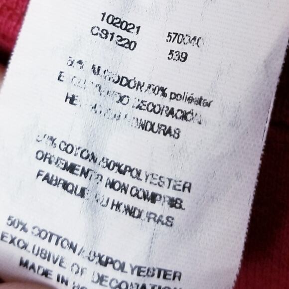 CHAMPION AUTHENTIC Arkansas Razorbacks Red 50/50 Pullover Sweatshirt - Medium - Picture 7 of 7